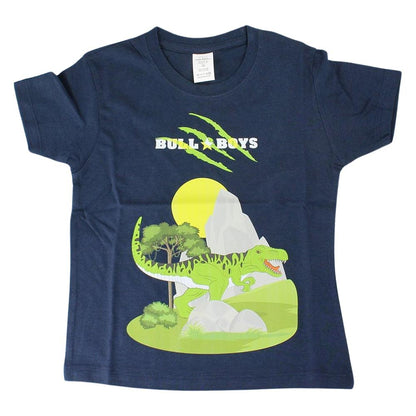 Bull Boys DNYA2391 Dinosaur Red Navy T-Shirt