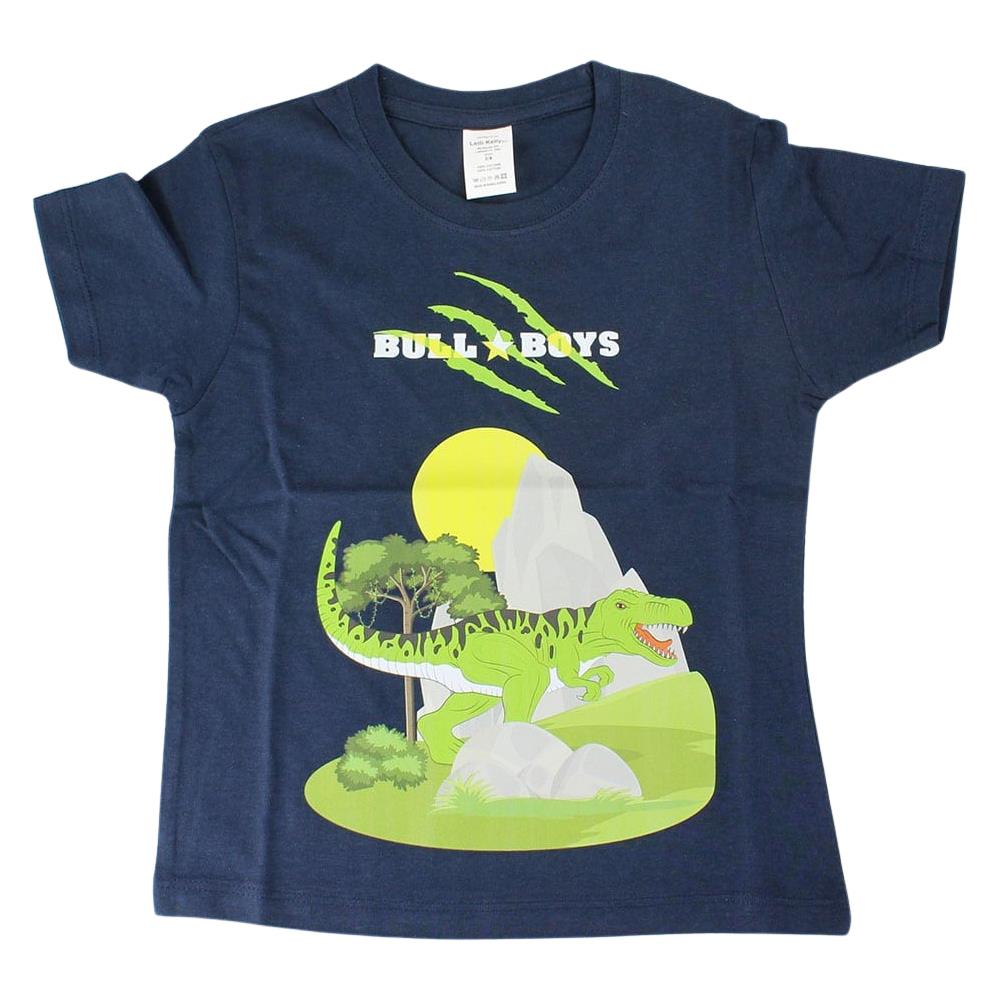 Bull Boys DNYA2391 Dinosaur Navy T-Shirt