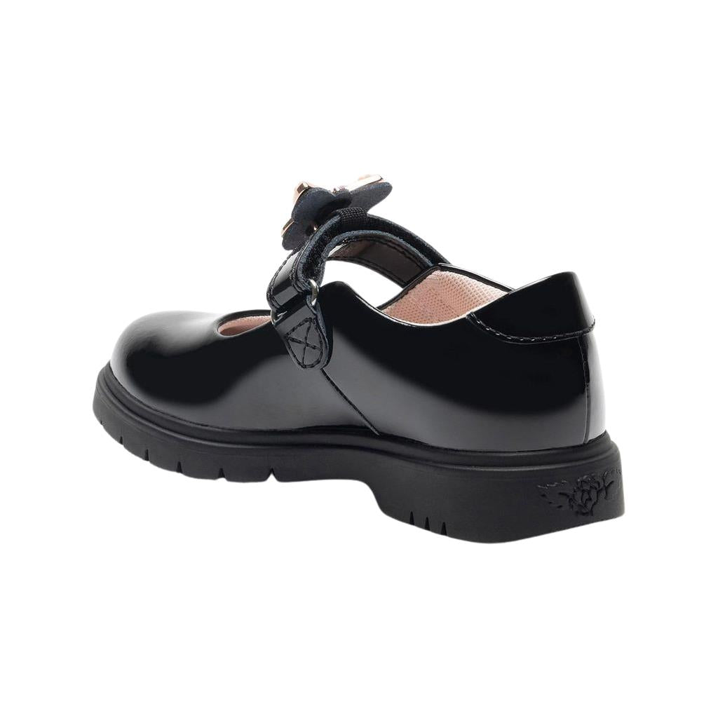 Lelli Kelly LK8915 (NE03) Lucy Butterfly Black Patent School Shoes