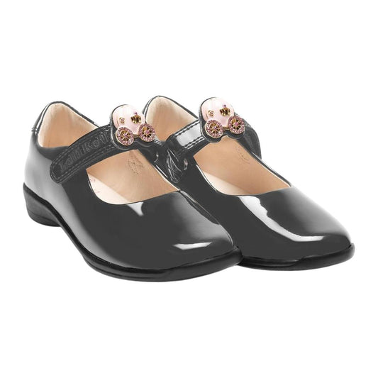 Lelli Kelly LK8622 (GR03) Carrie 2 Princess Carriage Grey Patent School Shoes