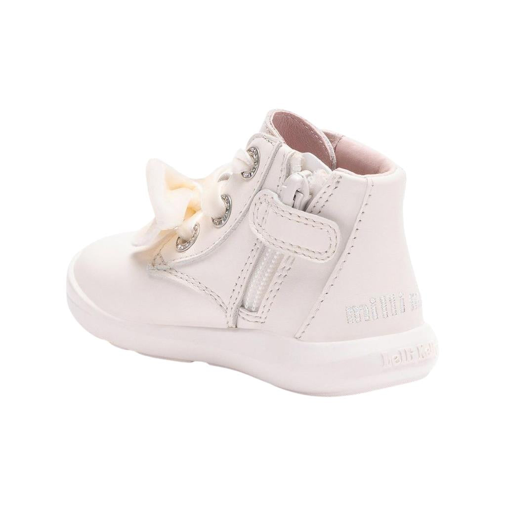 Lelli Kelly MX4309 Mya Pink Winter White Baby Ankle Soft Leather Ankle Boots