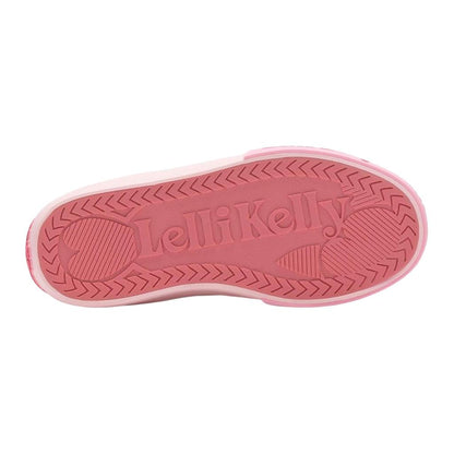 Lelli Kelly LK4371 (BI02) Brooke White Fantasy Lined Adjustable Canvas Boot