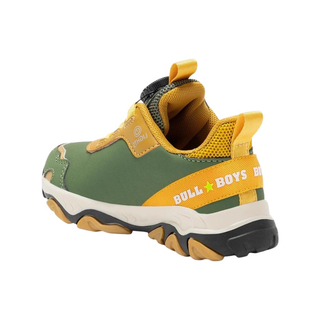 Bull Boys DNAL4556 (VE41) T-Rex Green Light Up Dial Fastening Trainers