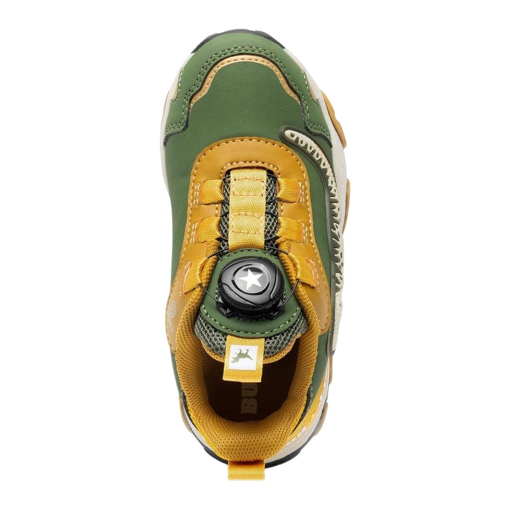 Bull Boys DNAL4556 (VE41) T-Rex Green Light Up Dial Fastening Trainers