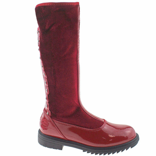 Lelli Kelly LK7664 (DD01) Magiche Red Diamante Zip Up Boots