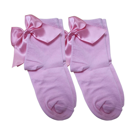 Lelli Kelly Girls Pink Cotton Bow Socks 2 Pack