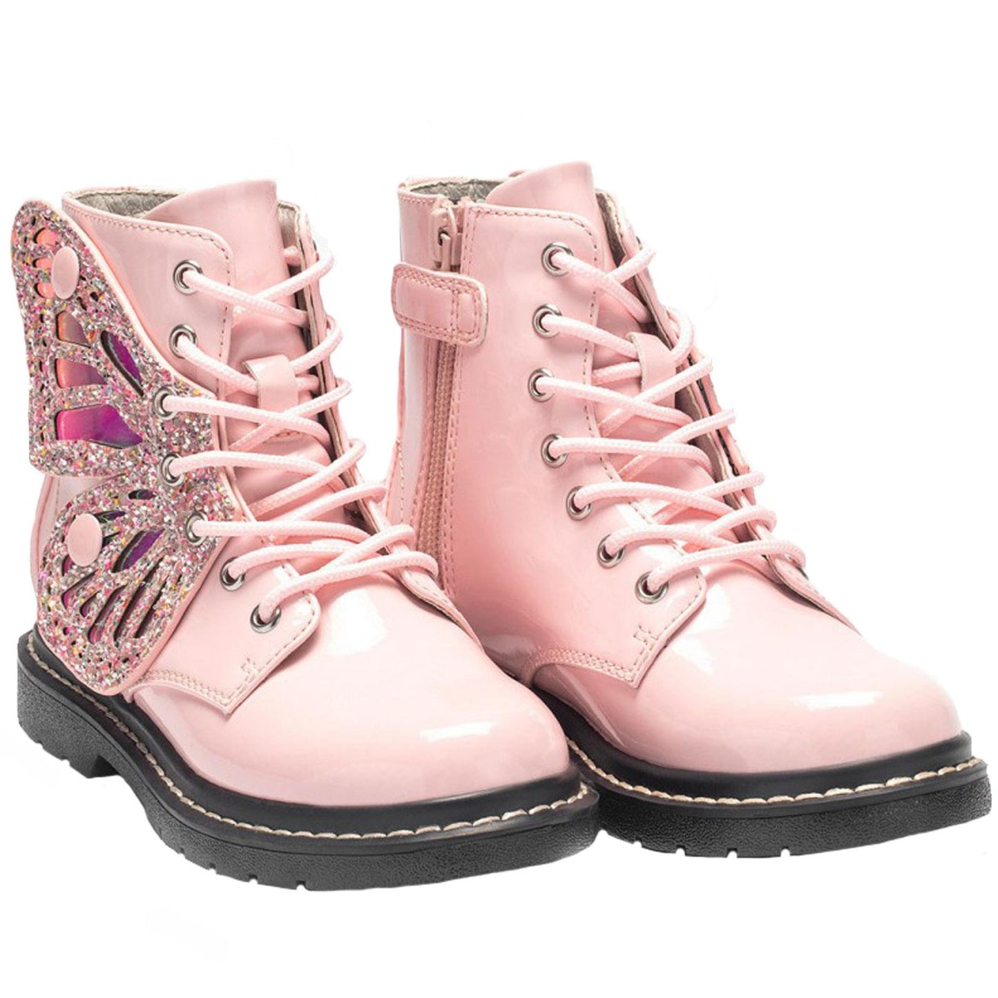 Lelli Kelly LK6540 (FC01) Ali Di FATA Vernice Rosa Wings Ankle Boots