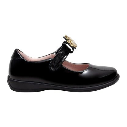 Lelli Kelly LK8472 NE03 Victoria 2 Black F Fit Patent School Shoes