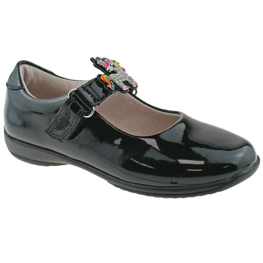 Lelli Kelly LK8341 (DB01) Bonnie Black Patent School Shoes G Fit (Numeric_7)