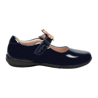 Lelli Kelly LK8100 (DE01) Bliss Unicorn Blue Patent School Shoes F Fit