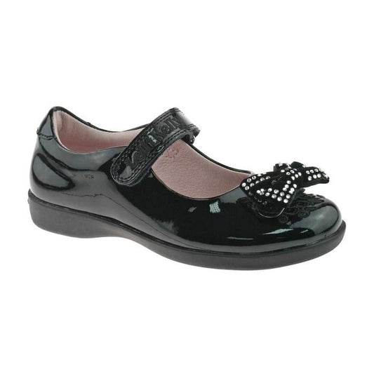 Lelli Kelly LK8224 (DB01) Adele Black Patent Interchangeable E Fit School Shoes