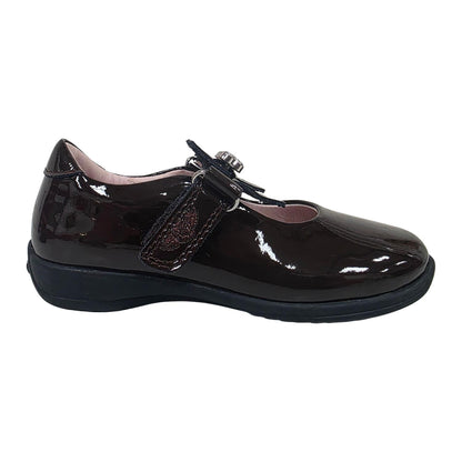 Lelli Kelly LK8300 (DJ01) Charlotte Brown Patent Interchangeable F Fit School Shoes