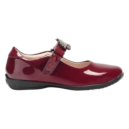 Lelli Kelly LK8312 (DV01) Blossom Bordeaux Patent Interchangeable F Fit School Shoes