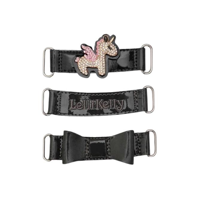 Lelli Kelly LK8100 (DR01) Bliss Unicorn Grey Patent School Shoes F Fit