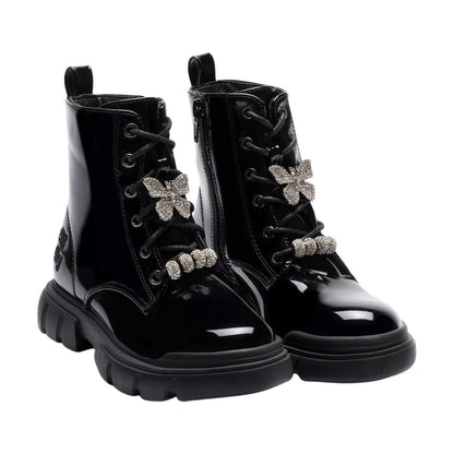 Lelli Kelly LKHH5313 Teresa Side Zip Black Patent Boots