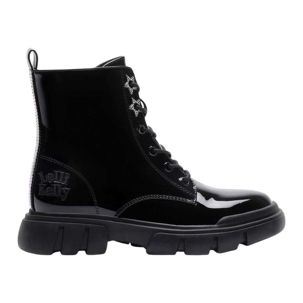 Lelli Kelly LKHH5300 Malika Side Zip Black Patent Boots