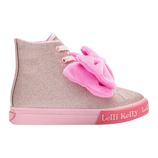 Lelli Kelly LKEA5405 Rue Pink Glitter High Top Trainers