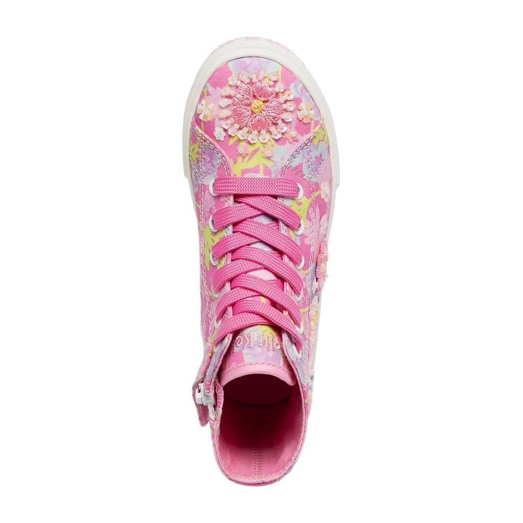 Lelli Kelly Eloise Mid Fuchsia Canvas Baseball Boots LK4910