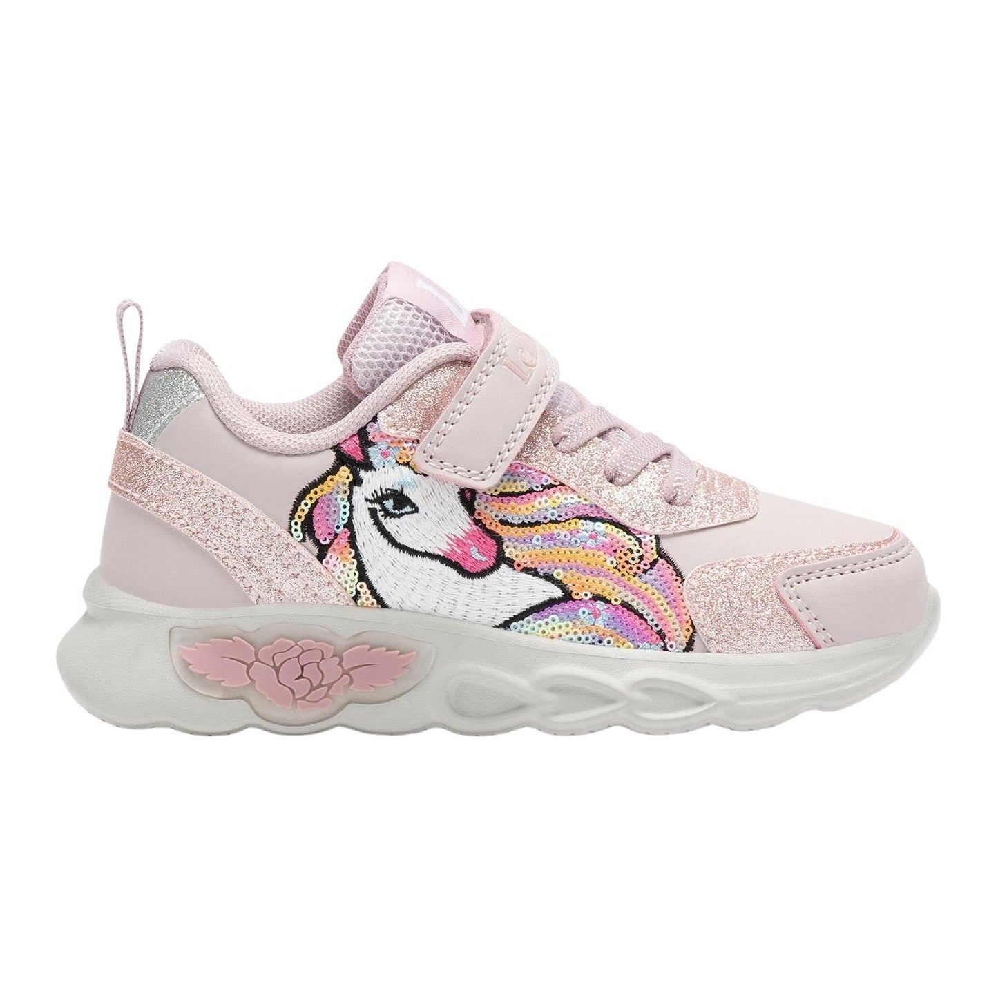 Lelli Kelly Christina Light Up Trainers Pink Glitter LKAL4452 (CI01)