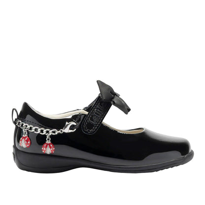 Lelli Kelly Ladybird F Fit Patent School Shoes LKSA8493
