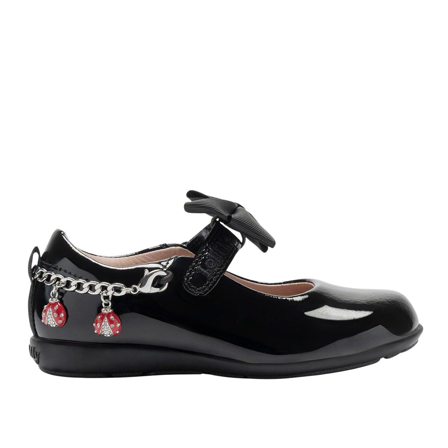 Lelli Kelly Ladybird G Fit Patent School Shoes LKSA8496