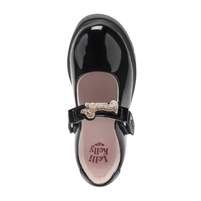 Lelli Kelly Taylor Black Patent School Shoes LKSI8966
