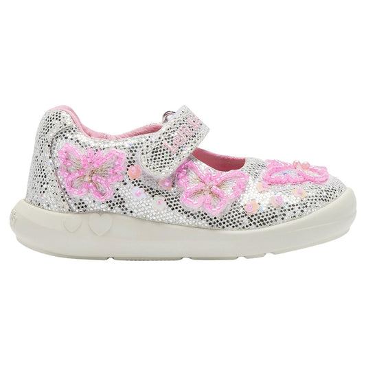 Baby LK Glitter Canvas Dolly Shoes Sylvie LKED5450