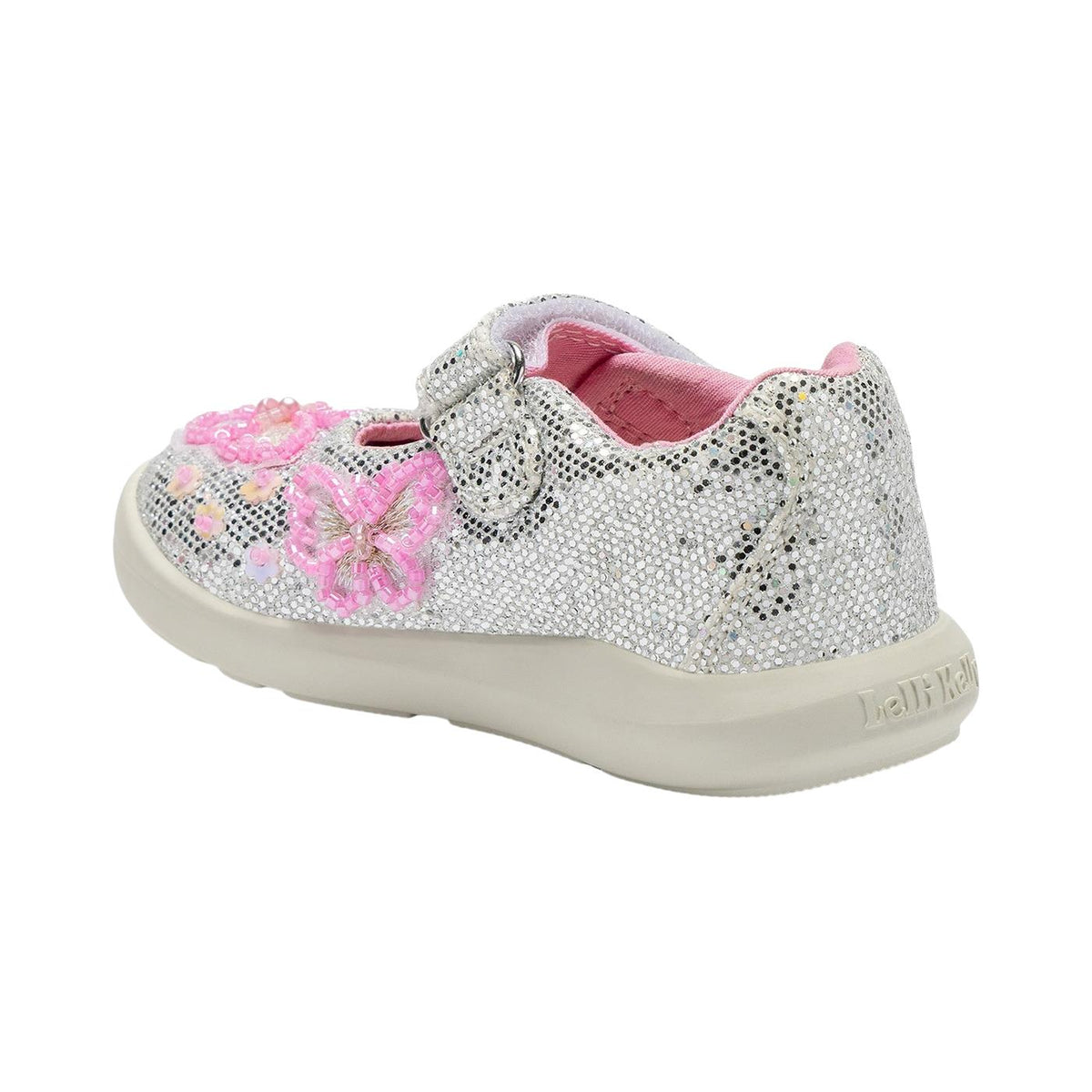 Baby LK Glitter Canvas Dolly Shoes Sylvie LKED5450
