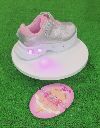 Lelli Kelly Marielle Silver Light Up Trainers LKAL5263