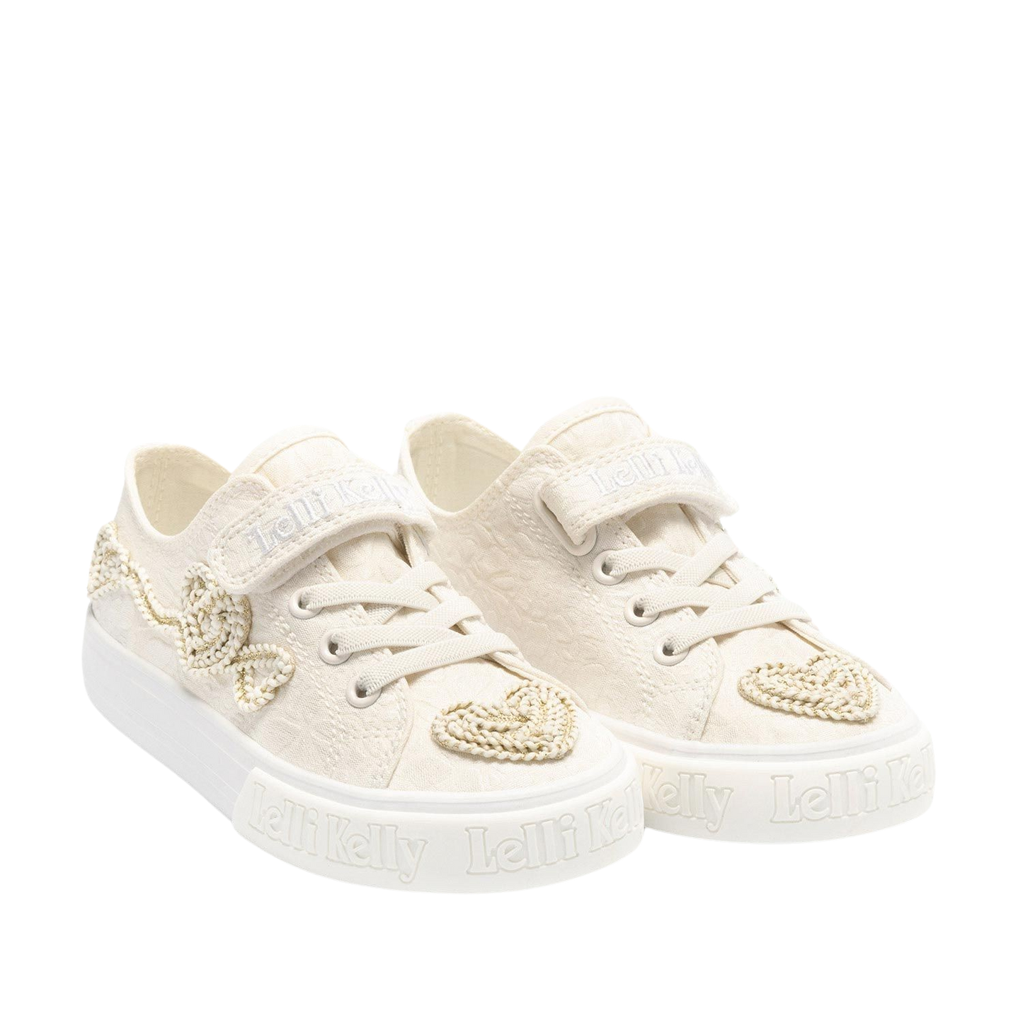 Lelli Kelly LK4179 (BI01) Sharon Low White Canvas Baseball Shoe